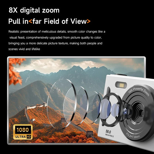 Retro 4K Travel Camera